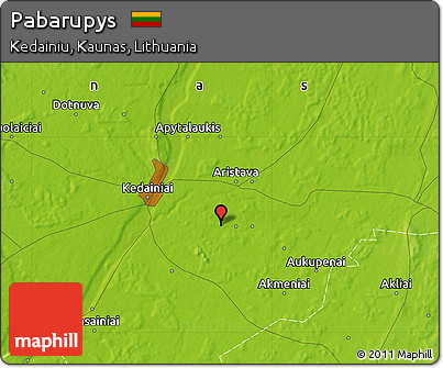 Physical Map of Pabarupys