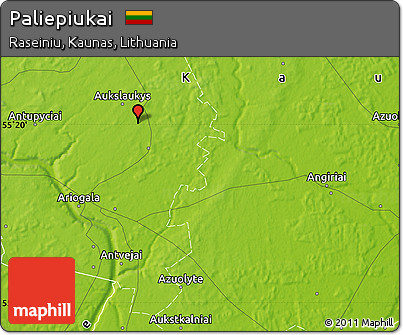 Physical Map of Paliepiukai