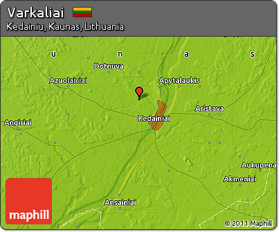 Physical Map of Varkaliai