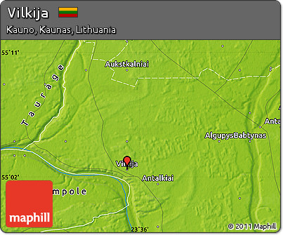Physical Map of Vilkija