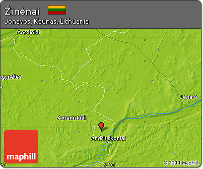 Physical Map of Žinėnai
