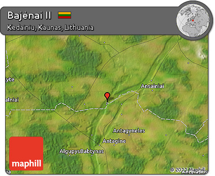 Satellite Map of Bajėnai II