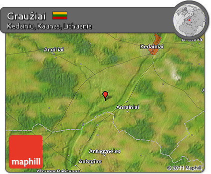 Satellite Map of Graužiai