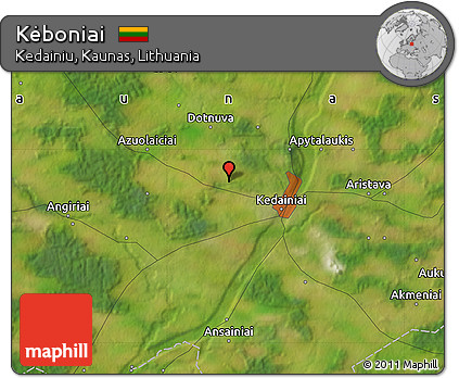 Satellite Map of Kėboniai