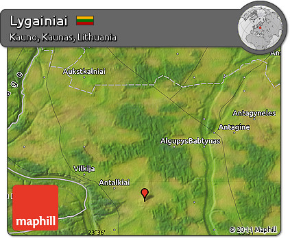 Satellite Map of Lygainiai