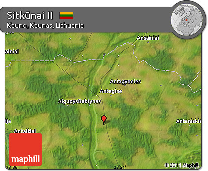 Satellite Map of Sitkūnai II