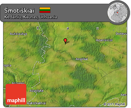 Satellite Map of Šmotiškiai