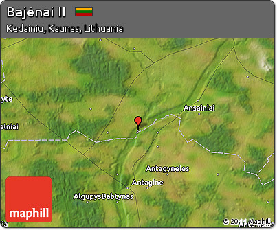 Satellite Map of Bajėnai II