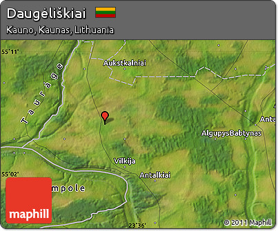 Satellite Map of Daugėliškiai