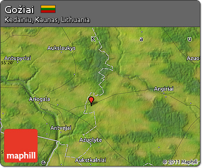 Satellite Map of Gožiai