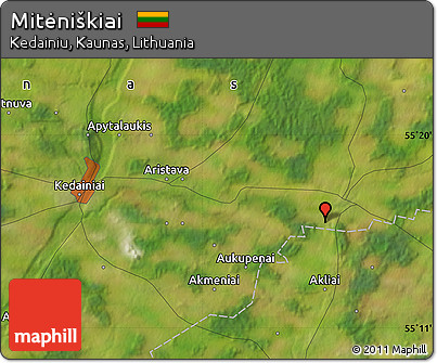 Satellite Map of Mitėniškiai