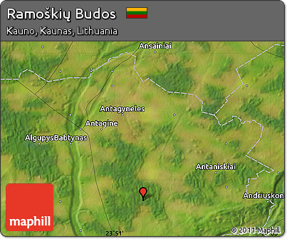 Satellite Map of Ramoškių Budos