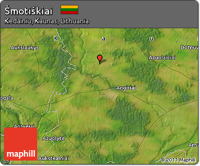 Satellite Map of Šmotiškiai