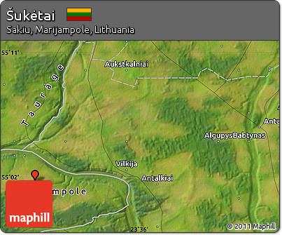 Satellite Map of Šukėtai