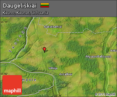 Satellite Map of Daugėliškiai