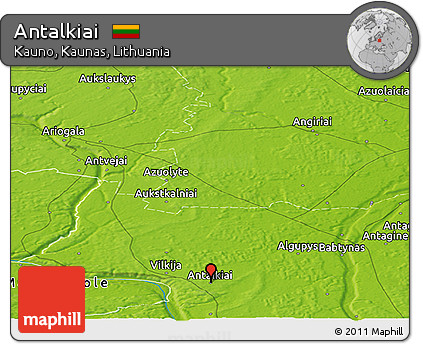 Physical Panoramic Map of Antalkiai