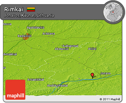 Physical Panoramic Map of Rimkai