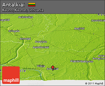 Physical Panoramic Map of Antalkiai
