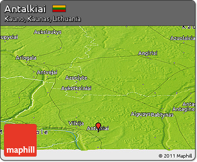 Physical Panoramic Map of Antalkiai