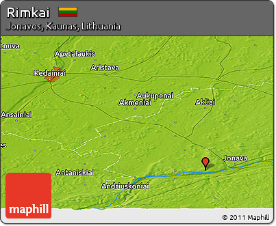 Physical Panoramic Map of Rimkai