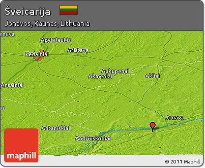 Physical Panoramic Map of Šveicarija