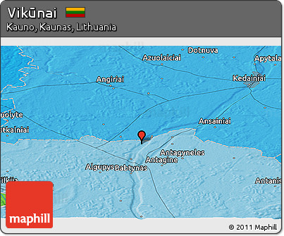 Political Panoramic Map of Vikūnai