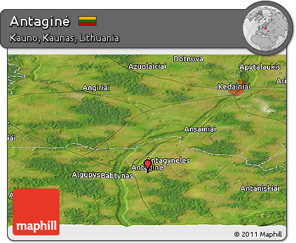 Satellite Panoramic Map of Antaginė