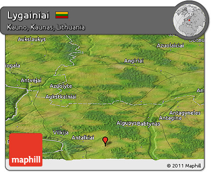 Satellite Panoramic Map of Lygainiai