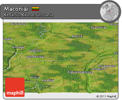 Satellite Panoramic Map of Maconiai