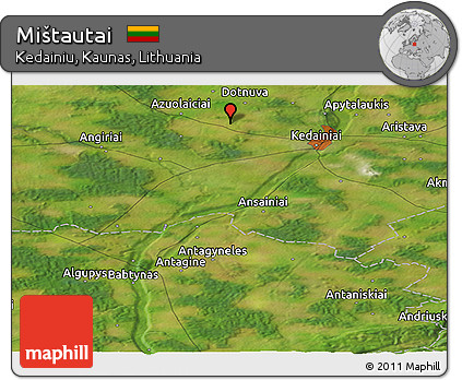 Satellite Panoramic Map of Mištautai