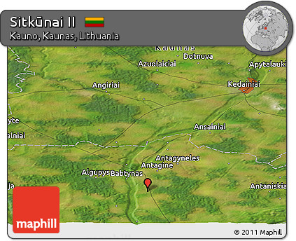 Satellite Panoramic Map of Sitkūnai II