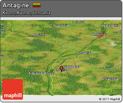 Satellite Panoramic Map of Antaginė
