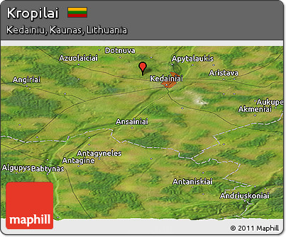 Satellite Panoramic Map of Kropilai