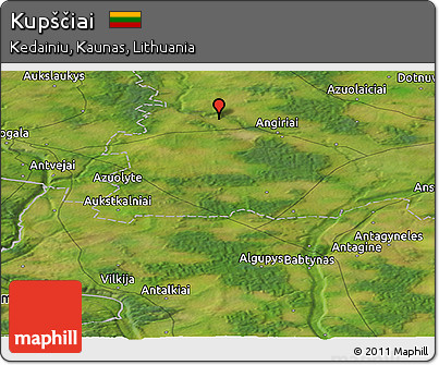 Satellite Panoramic Map of Kupščiai