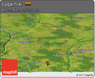 Satellite Panoramic Map of Lygainiai