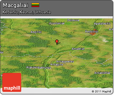 Satellite Panoramic Map of Macgaliai