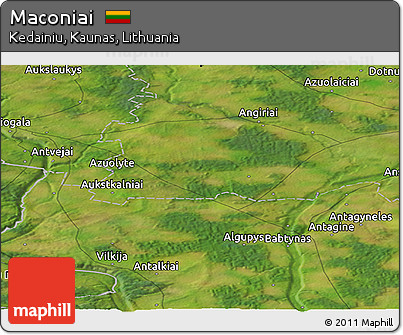 Satellite Panoramic Map of Maconiai