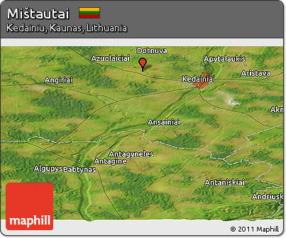Satellite Panoramic Map of Mištautai