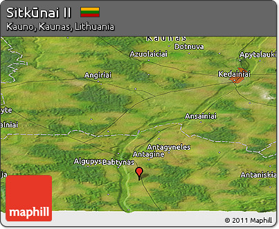 Satellite Panoramic Map of Sitkūnai II