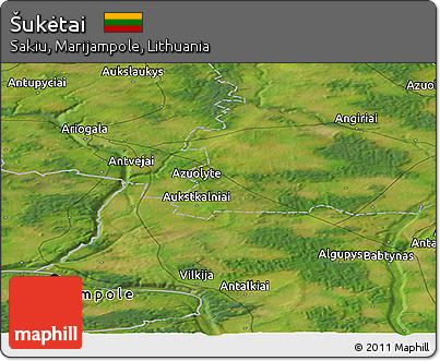 Satellite Panoramic Map of Šukėtai