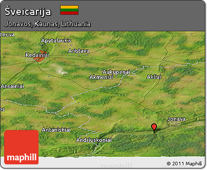 Satellite Panoramic Map of Šveicarija