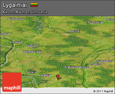 Satellite Panoramic Map of Lygainiai