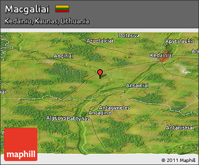 Satellite Panoramic Map of Macgaliai
