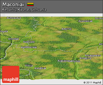 Satellite Panoramic Map of Maconiai