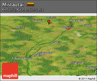 Satellite Panoramic Map of Mištautai