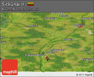 Satellite Panoramic Map of Sitkūnai II