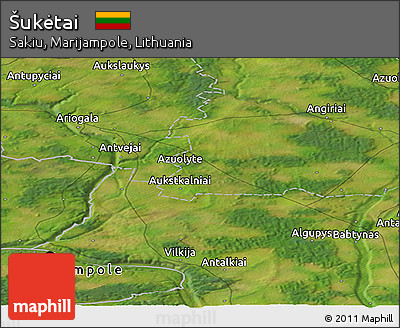 Satellite Panoramic Map of Šukėtai