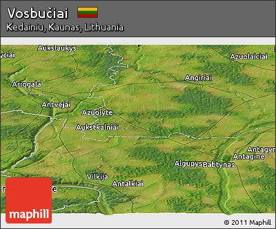 Satellite Panoramic Map of Vosbučiai