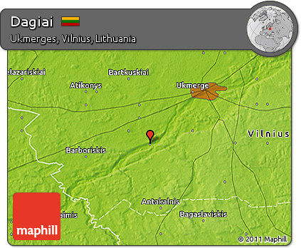 Physical 3D Map of Dagiai
