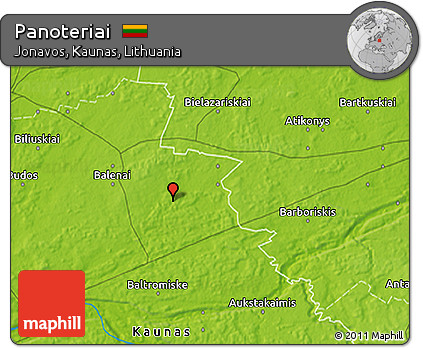 Physical 3D Map of Panoteriai